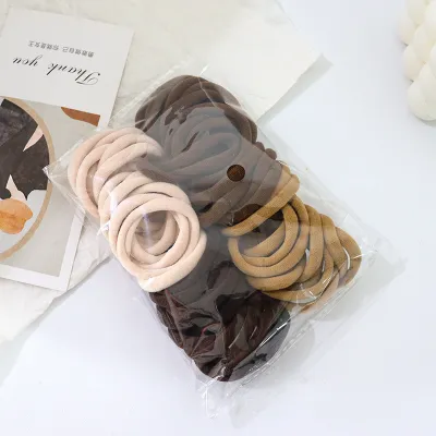 Women Fashion Candy Gradient Color Seamless Hair Rope Set