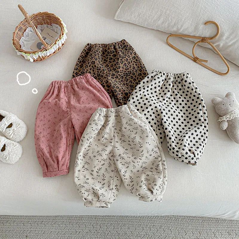 Kids Girls' Fashion Autumn Winter Leopard Printed Pants