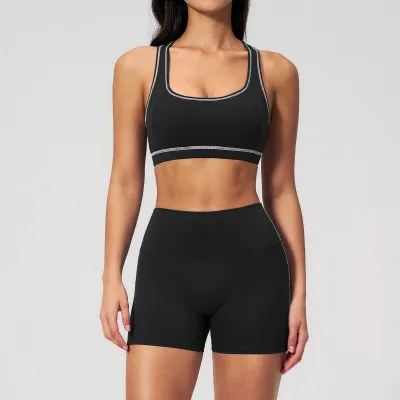 Women Two-Piece Yoga Tanks And Shorts