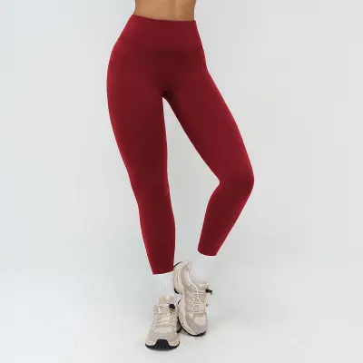 Women Fashion Solid Color Yoga Running Quick-Dry Breathable Sports Leggings