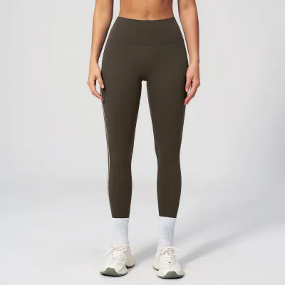 Women Yoga Solid Color High Waist Sports Leggings