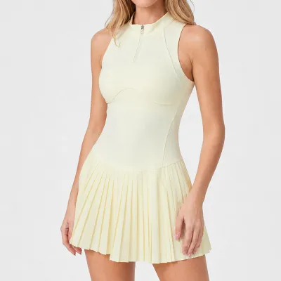 Women Fashion Outdoor Sports Tennis Pleated Dress