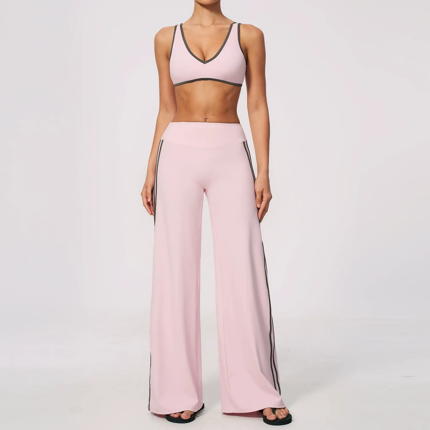 Women Outdoor Fitness Yoga Bra And Pants Quick-Dry Two-Piece Set