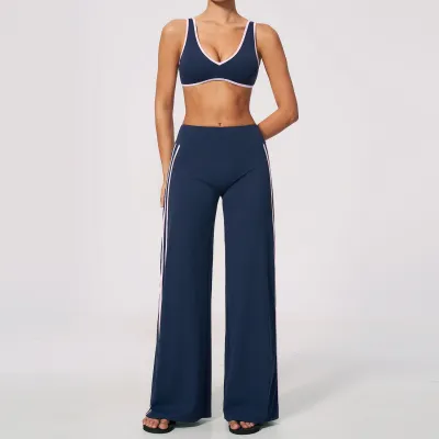 Women Outdoor Fitness Yoga Bra And Pants Quick-Dry Two-Piece Set