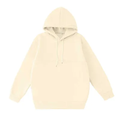 Women Fashion Casual Autumn And Winter Solid Color Fleece Long Sleeve Pet Pocket Hoodies