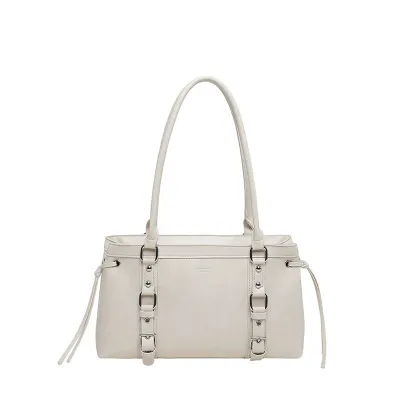 Women Fashion Casual Retro Solid Color Shoulder Bag