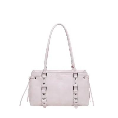 Women Fashion Casual Retro Solid Color Shoulder Bag