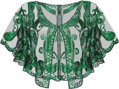 Women Fashion Elegantsolid Color Sequins Shawl