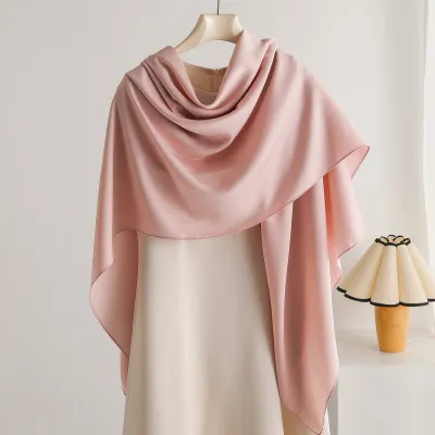 Women Fashion Casual Summer Solid Color Thin 140 Large Square Scarf
