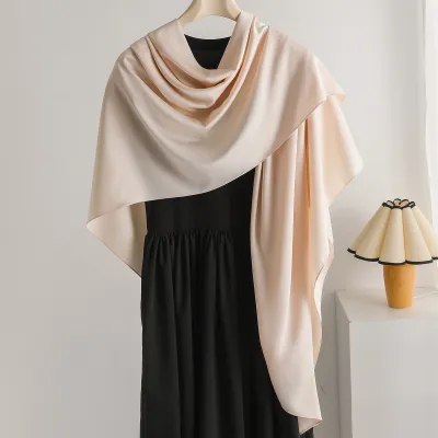 Women Fashion Casual Summer Solid Color Thin 140 Large Square Scarf