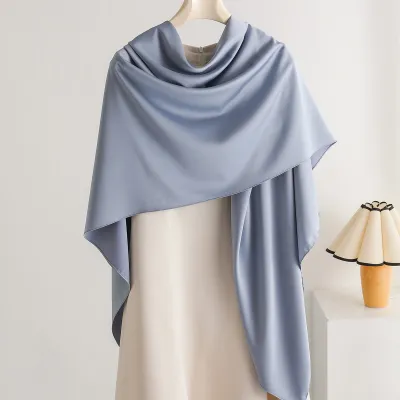Women Fashion Casual Summer Solid Color Thin 140 Large Square Scarf