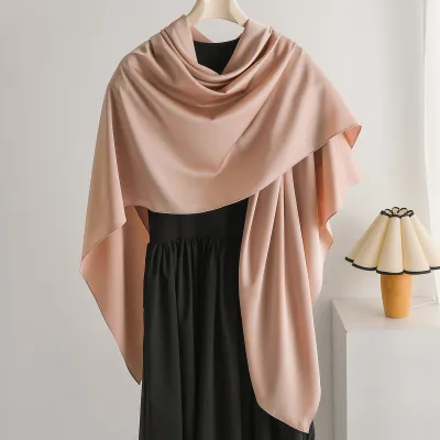 Women Fashion Casual Summer Solid Color Thin 140 Large Square Scarf