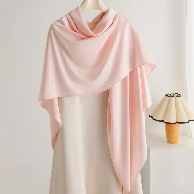 Women Fashion Casual Summer Solid Color Thin 140 Large Square Scarf