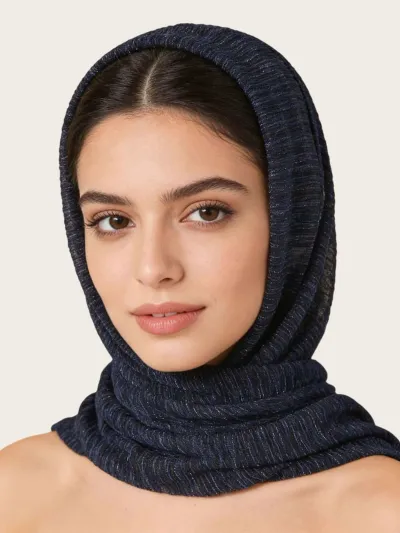 Women Fashion Casual Autumn Solid Color Hijab Scarf