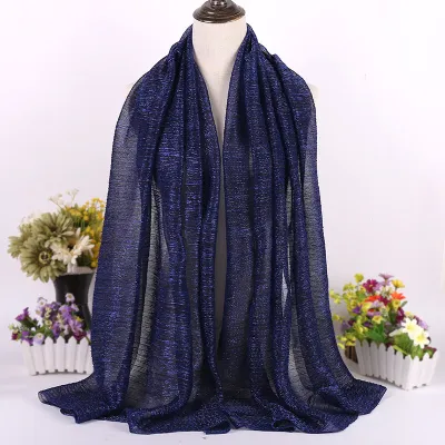 Women Fashion Casual Autumn Solid Color Hijab Scarf
