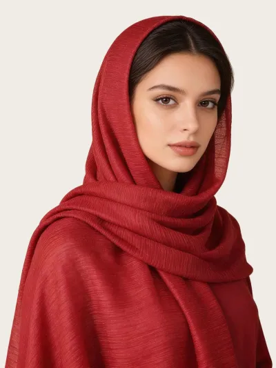 Women Fashion Casual Autumn Solid Color Hijab Scarf