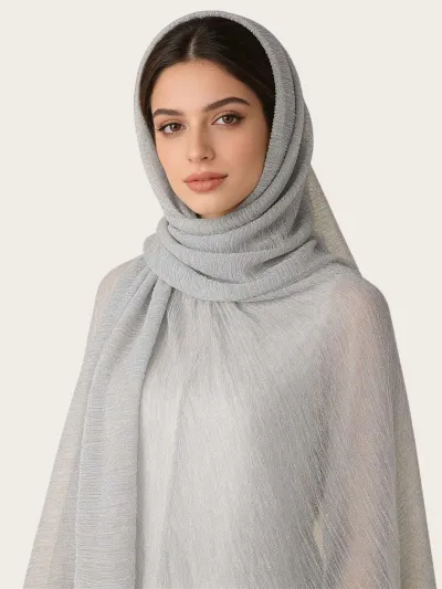 Women Fashion Casual Autumn Solid Color Hijab Scarf