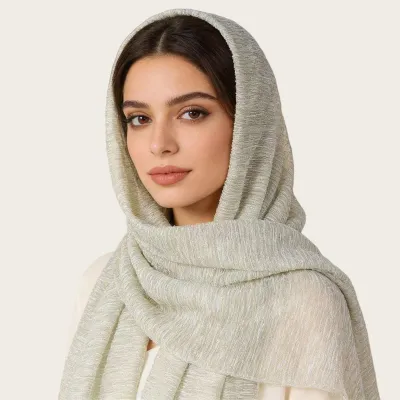 Women Fashion Casual Autumn Solid Color Hijab Scarf