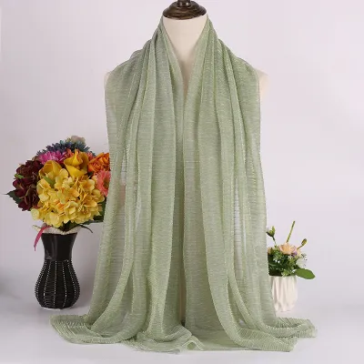 Women Fashion Casual Autumn Solid Color Hijab Scarf