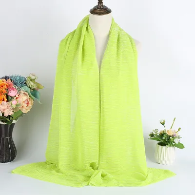 Women Fashion Casual Autumn Solid Color Hijab Scarf