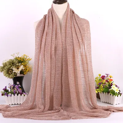 Women Fashion Casual Autumn Solid Color Hijab Scarf
