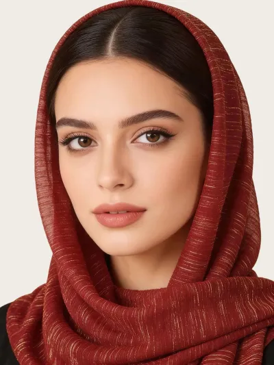 Women Fashion Casual Autumn Solid Color Hijab Scarf