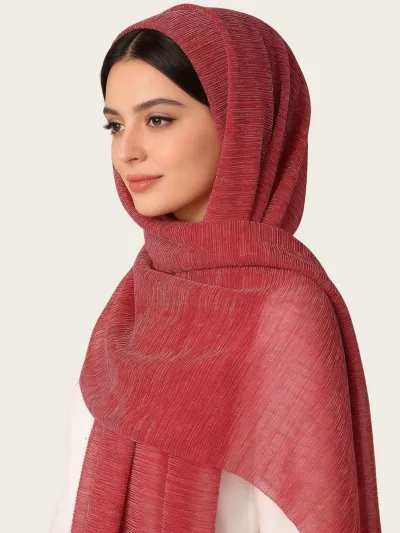 Women Fashion Casual Autumn Solid Color Hijab Scarf