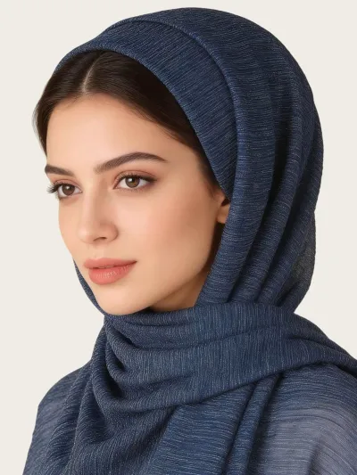 Women Fashion Casual Autumn Solid Color Hijab Scarf