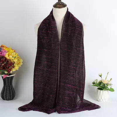 Women Fashion Casual Autumn Solid Color Hijab Scarf