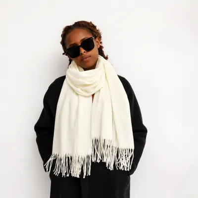 Women Fashion Casual Simple Solid Color Long Cold-Proof Scarf