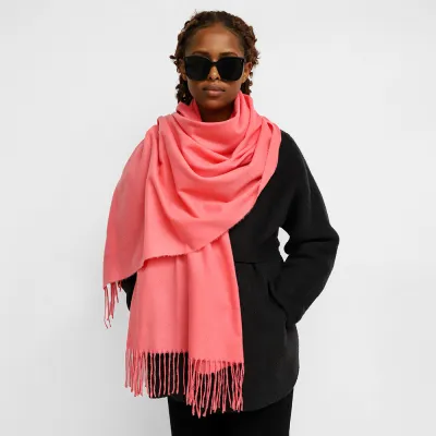 Women Fashion Casual Simple Solid Color Long Cold-Proof Scarf