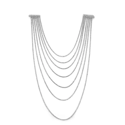 Women Fashion Full Rhinestone Multi-Layer Hair Chain Tassel Hairpin Bride Hair Accessories