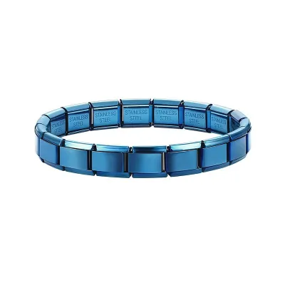Women Fashion Simple Solid Color Assemble Elastic Bracelet