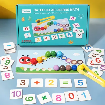 Kids Caterpillar Operation Beaded Toy Ce Cpc Color Matching Table Game