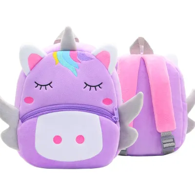Kids Fashion Cute Cartoon Animal Plush Backpack
