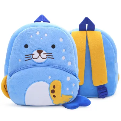 Kids Fashion Cute Cartoon Animal Plush Backpack