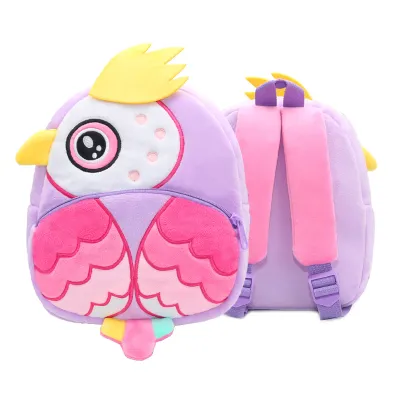 Kids Fashion Cute Cartoon Animal Plush Backpack