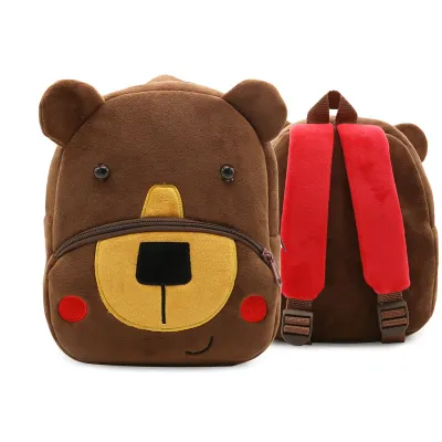 Kids Fashion Cute Cartoon Animal Plush Backpack