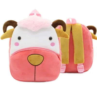Kids Fashion Cute Cartoon Animal Plush Backpack