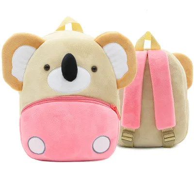 Kids Fashion Cute Cartoon Animal Plush Backpack