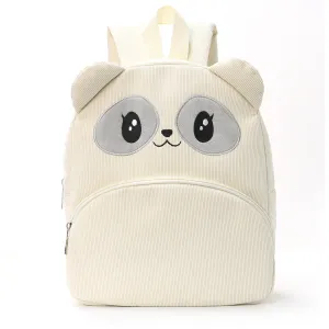 Kids Fashion Cute Cartoon Corduroy Large Capacity Backpack