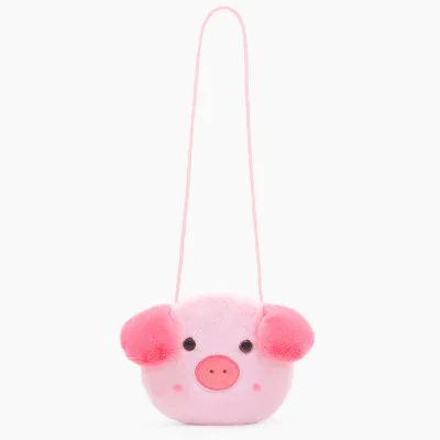 Kids Fashion Cute Plush Bear Cat Crossbody Bag