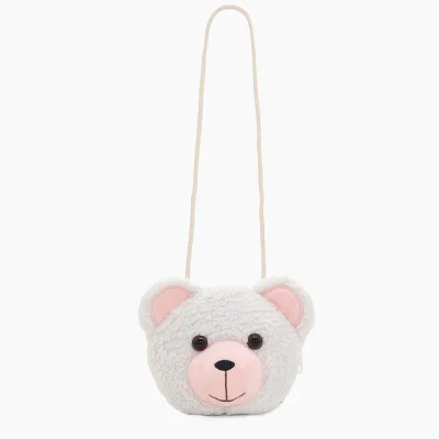 Kids Fashion Cute Plush Bear Cat Crossbody Bag