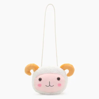 Kids Fashion Cute Plush Bear Cat Crossbody Bag