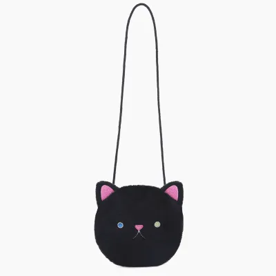 Kids Fashion Cute Plush Bear Cat Crossbody Bag