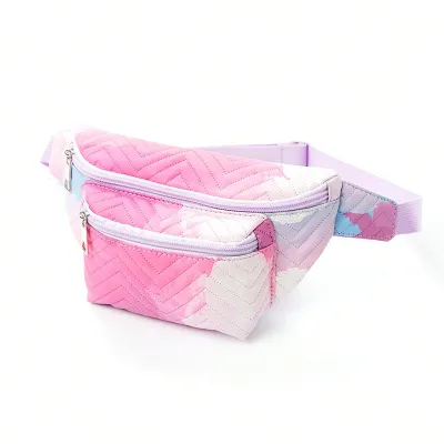 Kids Girls Fashion Casual Printed Rainbow Chest Bag