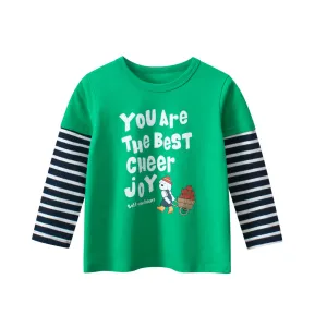 Kids Girls Fashion Casual Spring Printed Long Sleeve T-Shirt