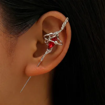 Women Fashion Exaggerated Punk Spirit Snake Winding Earrings