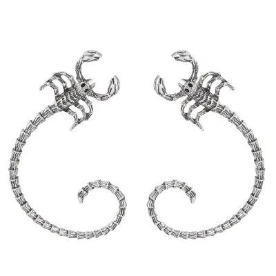 Women Fashion Creative Gothic Dark Scorpion Ear Clip Earrings