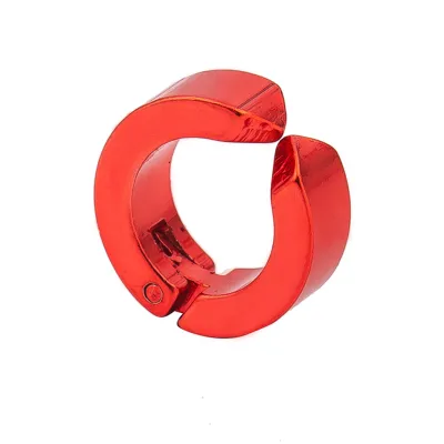 Women Fashion Simple Solid Color Titanium Steel Non-Fading Ear Clip Earrings
